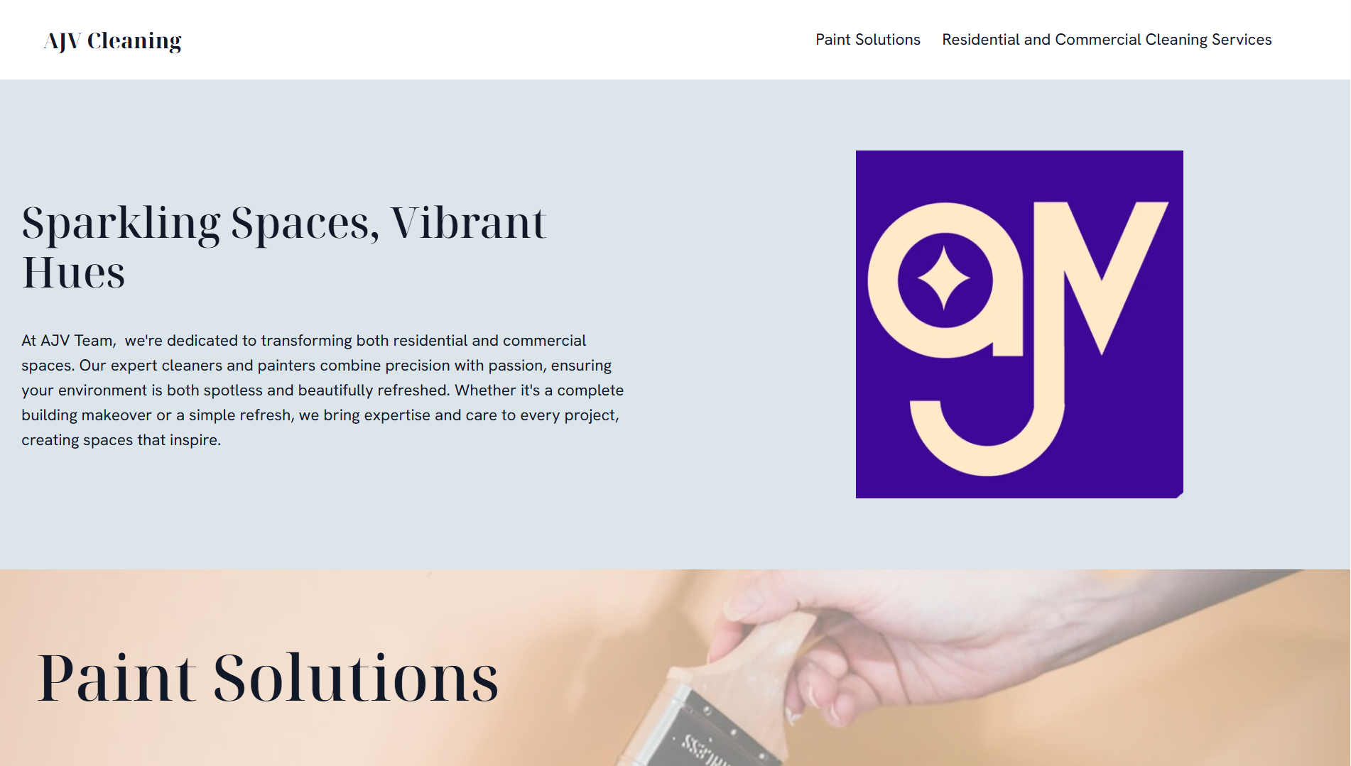 AJV Cleaning original site